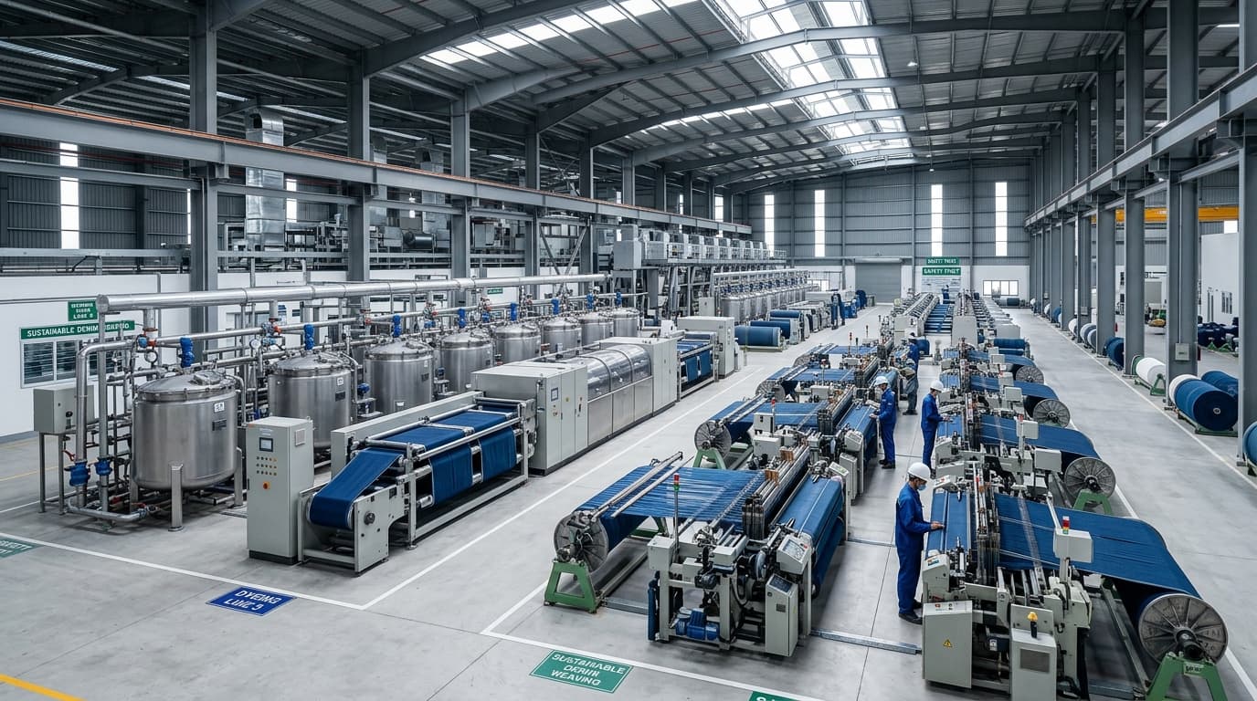 Apparel factory production floor